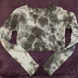 Talentless Medium long sleeve tie dye crop